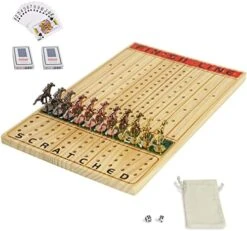 Jyquorp Horse Race Board Game Racing Game Thickened Solid Wood With 11 Luxurious Durable Classic Metal Horses With 4 Dice And 2 Boxes Of Cards Horse Racing Game (Log Color, Rectangle)… -BEYBLADE Sale Store 51CvltgVqIL. AC