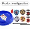 Bey Battle Burst Gyro Attack Blades Metal Fusion Evolution Combination With Starter Battle Arena, Launchers & Includes 4 Battling Metal Gyro Blades(4in1)