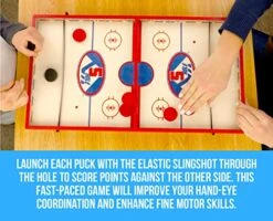 Regal Games - 5 Hole - Fun, Fast Family-Friendly Finger Hockey Puck Game - Includes 1 Gameboard, 5 Red Pucks, 5 Black Pucks - Ideal For 2 Players Ages 6+ 9 Regal Games - 5 Hole - Fun, Fast Family-Friendly Finger Hockey Puck Game - Includes 1 Gameboard, 5 Red Pucks, 5 Black Pucks - Ideal For 2 Players Ages 6+ -BEYBLADE Sale Store 51EDSUbVurL