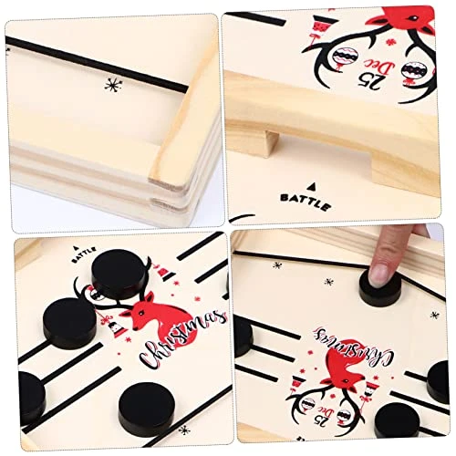 Ibasenice 2 Sets Catapult Chess Wooden Chess Board Air Hockey Football Toys Winner Fun Toys Catapult Game Plaything Educational Plaything Board Game Child Desktop Air Hockey Puck 4 Ibasenice 2 Sets Catapult Chess Wooden Chess Board Air Hockey Football Toys Winner Fun Toys Catapult Game Plaything Educational Plaything Board Game Child Desktop Air Hockey Puck - Image 2