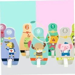 SAFIGLE 2 Sets Bowling Ball Toy Wooden Toddler Toys Outdoor Play Toys For Kids Tracksuit Set Childrens Bowling Ball Kids Birthday Party Game Wood Bowling Set Bowling Playthings Bowling Toy -BEYBLADE Sale Store 51FDSvruU6L