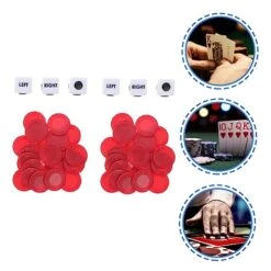 HOLIDYOYO Dice Game Chip 2 Sets Game Dice For Women Classic Center Right Dice Game Dice Set Right Left Center Game Dice Cool Gadgets For Teens Dice Games For Dice Games For Families Chip -BEYBLADE Sale Store 51FjUYpBcIL