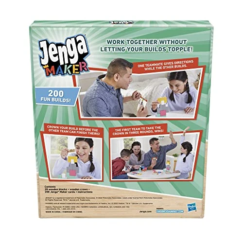 Hasbro Gaming Jenga Maker, Wooden Blocks, Stacking Tower Game, Game For Kids Ages 8 And Up, Game For 2-6 Players, Play In Teams 5 Hasbro Gaming Jenga Maker, Wooden Blocks, Stacking Tower Game, Game For Kids Ages 8 And Up, Game For 2-6 Players, Play In Teams - Image 4