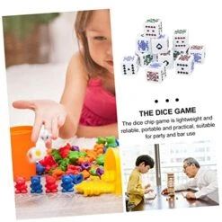 Alasum Birthday Party Games Couples Gifts 32 Pcs Poker Dice Liars Dice Interesting Dice Set Dice Props Funny Game Chips Acrylic Party Supplies Liars Dice Game Couple Gifts White Outfit -BEYBLADE Sale Store 51Gl2WRjCgL