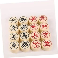 Toyvian Chinese Chess Wood Toys Portable Chess Wooden Board Game Strategy Game Chess Educational Toys 3D Funny Chess High-end Chinese Chess Early Learning Game Checkerboard Bamboo Classic -BEYBLADE Sale Store 51HsG6Gt9vL