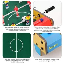 Keenso Football Table Toy, Wooden Children Football Indoor Mini Game For Game Rooms, Arcades, Bars Chess, Leisure Sports -BEYBLADE Sale Store 51IY4xSIZuL