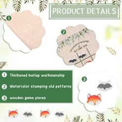 Sotiff 36 Pcs Tic Tac Toe Game Set With 360 Woodland Animal Game Pieces 36 Drawstring Bags 36 Thank You For Celebrating With Us Tag For Kids Party Wedding Baby Shower Birthday Classroom Crafts DIY -BEYBLADE Sale Store 51IlFWAkFgL