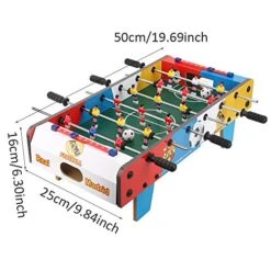 Keenso Football Table Toy, Wooden Children Football Indoor Mini Game For Game Rooms, Arcades, Bars Chess, Leisure Sports