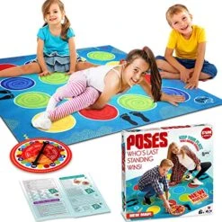 Classic Twist Poses Floor Game, FunKidz Giant Mat Party Games For Kids Adults With Unordered Color Spots Bigger Size Family Indoor And Outdoor Activity For Boys Girls Gift