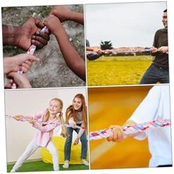 INOOMP Tug Of War Rope Chew Toy Kid Toys Sports Toys Jute Cord Crafts Tug Of War Cord Childrens Tylonal Competition Tug Rope Wear-resistant Rope Tug-of-war Rope Household Battle Rope Pink -BEYBLADE Sale Store 51KQa6cbXvL