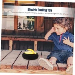 Floating Curling Ball Tabletop Curling Sliding Bead Games Kids Football Toys Air Curler Kids Toys Mini Accessories Electric Curling Electric Curling Toy Curling Game Plaything Puck -BEYBLADE Sale Store 51LMFEgFPTL
