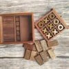 GENERIC SX Nautical Instruments Handmade Wooden Tic Tac Toe Game