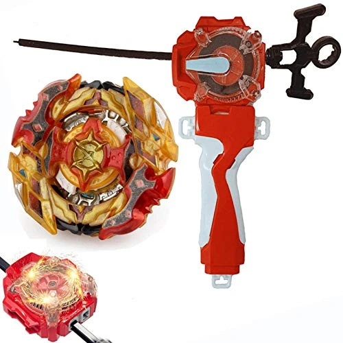Bey Battle Burst B-128 CHO-Z SPRIGGAN Valtryek Booster Starter + LR Sparking String Launcher (Left & Right Turning) & Grip 3 Bey Battle Burst B-128 CHO-Z SPRIGGAN Valtryek Booster Starter + LR Sparking String Launcher (Left & Right Turning) & Grip