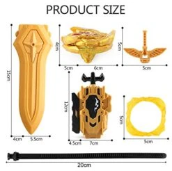 RGoal Bey Burst Starter Battling Top Fusion Metal Master Rapidity Fight With 4D Launcher Grip Set(4 In 1) -BEYBLADE Sale Store 51MhmB4UooL