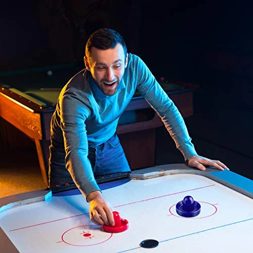 URATOT Air Hockey Pushers And Air Hockey Pucks Air Hockey Paddles, Goal Handles Paddles Replacement Accessories For Game Tables(4 Pushers, 8 Red Pucks And 8 Green Pads) 7 URATOT Air Hockey Pushers And Air Hockey Pucks Air Hockey Paddles, Goal Handles Paddles Replacement Accessories For Game Tables(4 Pushers, 8 Red Pucks And 8 Green Pads) - Image 5