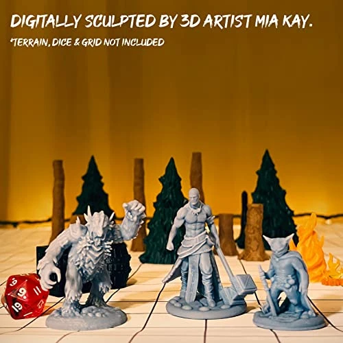 Underdusk Large Scale DND Miniatures For Tabletop Games | Highly Detailed D&D Minis | Paintable RPG Monster Bosses (12 Pack) 7 Underdusk Large Scale DND Miniatures For Tabletop Games | Highly Detailed D&D Minis | Paintable RPG Monster Bosses (12 Pack) - Image 5