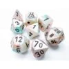 Sea Shell Lustrous Luminary Dice With Black Numbers 7+1 Dice Set 16mm (5/8in) Chessex -BEYBLADE Sale Store 51NcbAhAlJL