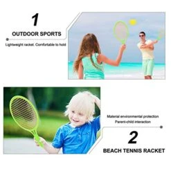 Alasum 2 Sets Sports Badminton Junior Plaything Kid Rackets Fun Ball Play Toddlers Toy Girls Outdoor Garden Beach Kids Plastic Racquet And Toddler Child For Children Boys Tennis Indoor -BEYBLADE Sale Store 51NiQCOFlWL