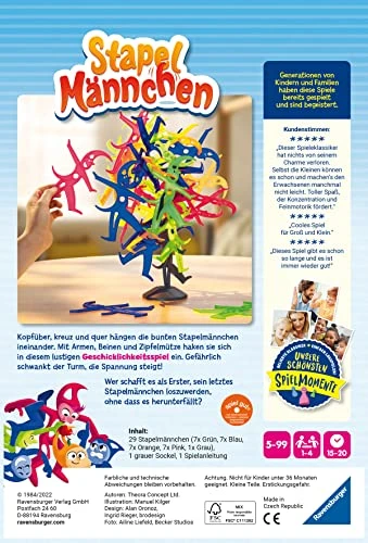 Ravensburger 20854 Stacking Man - Skill Game For 1-4 Players From 5 Years 4 Ravensburger 20854 Stacking Man - Skill Game For 1-4 Players From 5 Years - Image 2