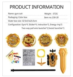 RGoal Bey Burst Starter Battling Top Fusion Metal Master Rapidity Fight With 4D Launcher Grip Set(4 In 1) -BEYBLADE Sale Store 51Pqnr1vH4L 1