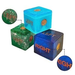 Resin Dice Molds + Chips Silicone Molds For Epoxy，Left Right Center Dice Game Resin Molds，Chips And 3D Dice Resin Silicone Molds Set，LCR Game Dice Chips Mold Kit，Handmade Craft Tool Game Lovers Gifts -BEYBLADE Sale Store 51Pv3wKyPOL