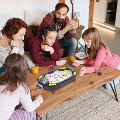 Gamie Hockey Tabletop Game, Desktop Sports Game With Mini Hockey Table, 2 Pucks, And Scoreboard, Fun Indoor Games For Home, Office And Game Night, Best Gift Idea For Kids -BEYBLADE Sale Store 51Q30WDdxoL