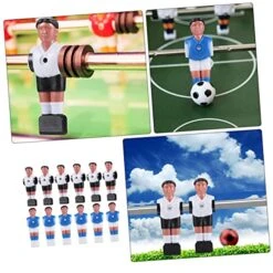 INOOMP 12pcs Football Machine Doll Mini Accessories Mini Baby Dolls Cake Toy Soccer Accessories For Men Football Men Figurine Foosball Table Player Imitation Soccer Player Foosball Game -BEYBLADE Sale Store 51QNwOUO3sL
