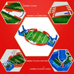 NUOBESTY Desk Accessories Game Mini Soccer Game Tabletop Soccer Toy Portable Foosball Game Tabletops Competition Games Sports Games Family Night Football -BEYBLADE Sale Store 51RUYpCIT5L