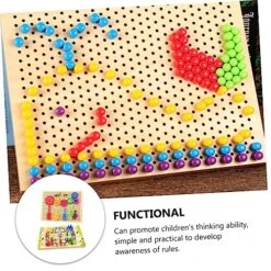 SAFIGLE 1 Set Splicing Board Kids Sports Toys Flying Toys For Kids Educational Toys For Kids Child Preschool Puzzle Toys Early Educational Toys Baby Wood Puzzle Toy Board Game -BEYBLADE Sale Store 51RmqlaKBGL