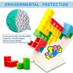 SKZVX Stacking Blocks Balance Game - Board Games For Kids & Adults Tower Balancing Stacking Toys Building Blocks Perfect For Family Games Parties Travel -BEYBLADE Sale Store 51TpiHGlc3L