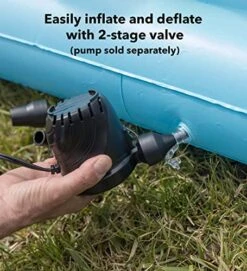 HearthSong Giant Inflatable Ring Toss Backyard Carnival Game With 60 Inch Vinyl Inflatable Scoring Mat With Scoring Posts, 8 Inflatable Rings Included -BEYBLADE Sale Store 51TrYGbDQ6L