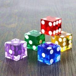 XYAA Entertainment Puzzle Game 19mm D6 Craps Board Games Playing Games Square Point Dice 6 Sided Dice Transparent Dice -BEYBLADE Sale Store 51U4N3ASEBL