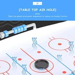 Mini Arcade Air Hockey Table- A Toy For Girls And Boys Two Player Arcade Air Hockey Ice Hockey Floating Ice Hockey Machine Table Game For Kids Adults -BEYBLADE Sale Store 51U94MPIVwL