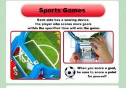 Foosball Tables, Mini Tabletop Football Game Set Soccer Tabletops Competition Sports Games, Tabletop Slingshot Games Toys, Desktop Sport Board Game For Family Game Night Fun (Large(22x11x4.5in)) -BEYBLADE Sale Store 51UKiuparJL