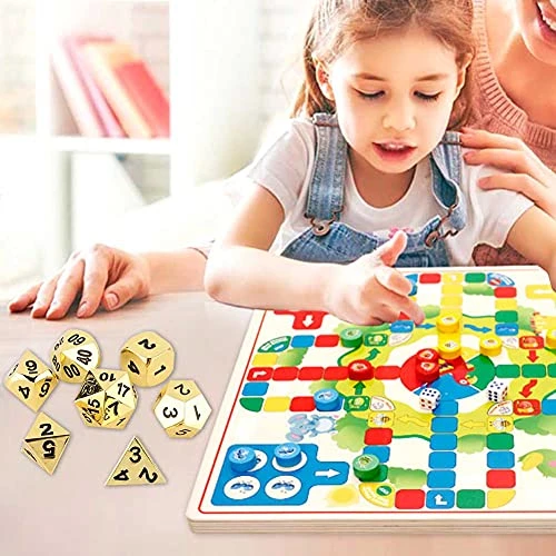 ZJchao Multi Sided Dice, Metal Dice, Portable For Casino Theme Activity(Imitation Gold) 7 ZJchao Multi Sided Dice, Metal Dice, Portable For Casino Theme Activity(Imitation Gold) - Image 5