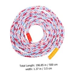 Unomor Tug Of War Rope Tug Of War Rope For Kids Chew Toys Kids Sports Toys Craft Rope Sisal Rope Hanging Clothesline Cloth Pink Colorful Tug Rope Pulling Rope Tug Of War Game Rope Heavy -BEYBLADE Sale Store 51UoUKdAjOL