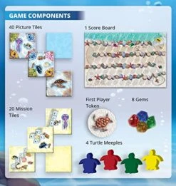 ECO CORAL REEF | Strategic Tile-Laying Board Game | Colorful Tile Placement Tabletop Game | 2-4 Players | Playtime 30-60 Min | By Unique Board Games (Standard Edition) -BEYBLADE Sale Store 51UqcEG9dJL