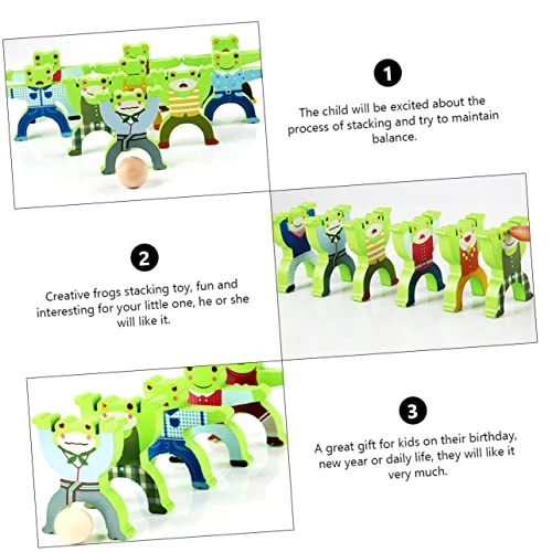 Ibasenice Kidcraft Playset 1 Set Balance Blocks Kids Wooden Toys Desktop Toys Stacking Toys Wood Toy Wood Balance Toy Stacking Games To Stack Child Blush Frog Toy Stacking Toy Toys For Kids 4 Ibasenice Kidcraft Playset 1 Set Balance Blocks Kids Wooden Toys Desktop Toys Stacking Toys Wood Toy Wood Balance Toy Stacking Games To Stack Child Blush Frog Toy Stacking Toy Toys For Kids - Image 2