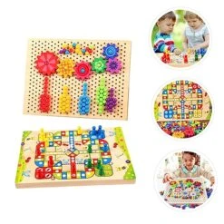 SAFIGLE 1 Set Splicing Board Kids Sports Toys Flying Toys For Kids Educational Toys For Kids Child Preschool Puzzle Toys Early Educational Toys Baby Wood Puzzle Toy Board Game -BEYBLADE Sale Store 51WneacyjpL