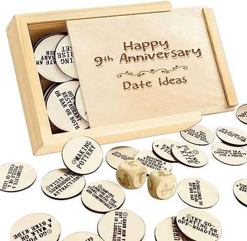 1DFAUL 5 Year Anniversary Wood Gift For Him Her, 5th Gifts Anniversary For Wife, Wooden Gifts For 5 Year Marriage Anniversary, Fifth Wedding Anniversary For Couple, Couples Ideas & Dice Box (5 Year) 15 1DFAUL 5 Year Anniversary Wood Gift For Him Her, 5th Gifts Anniversary For Wife, Wooden Gifts For 5 Year Marriage Anniversary, Fifth Wedding Anniversary For Couple, Couples Ideas & Dice Box (5 Year) - Image 13