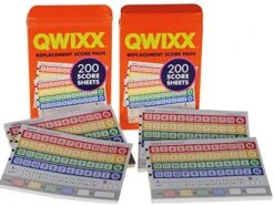 Deluxe Games And Puzzles QWIXX Dice Game, 2 Replacement Scoresheet Packs, RED Velvet Drawstring Pouch, Bundled Items -BEYBLADE Sale Store 51XgTf7d8CL