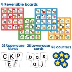 LEARNING BUGS Alphabet Bingo, Learn Capital And Lowercase Letters, ABC Board Game For 2 To 4 Players 9 LEARNING BUGS Alphabet Bingo, Learn Capital And Lowercase Letters, ABC Board Game For 2 To 4 Players -BEYBLADE Sale Store 51YiDtuJfHL