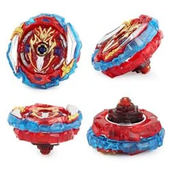 DYT Bey Battle Burst SuperKing B-173 Infinite Achilles Dm' 1B Booster Starter + LR Sparking String Launcher (Left & Right Turning) & Grip Red -BEYBLADE Sale Store 51ZWGdusQ7L