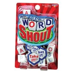 Word Shout Dice Game -- Roll It, Find It, Say It, Take It! -- Ages 8+ -- 2-4 Players