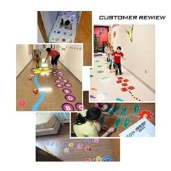 HK Studio Education Floor Decal For Classroom Decor - Frog Hopping Game On Wooden Logs Decals For Boosting Gross Motor Skills - Sensory Path - Indoor School Montessori Gym -BEYBLADE Sale Store 51Zh1uFqy8L