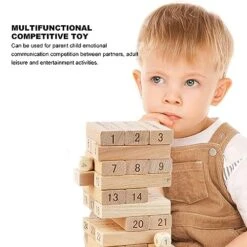 Milltrip Giant Tumbling Timber Toy - Wooden Blocks Floor Game For Family Adults -BEYBLADE Sale Store 51a8W9Gaf7L