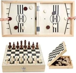 Inscape Data Fast Sling Puck Game Paced, Table Desktop Battle,Winner Board Games Toys For Adults Parent-Child Interactive Chess Toy Board Table Game(15.2 In X 9.4 In) -BEYBLADE Sale Store 51b9i6 lTL. AC