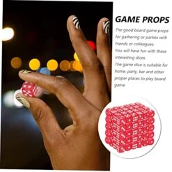 SAFIGLE 100pcs Desktop Accessories Role Playing Dice Red White Dice Game Dice Drinking Dice Party Digit Dices Big Dice Party Accessories Game Props Gift Card Christmas Child -BEYBLADE Sale Store 51bZTHUcQAL