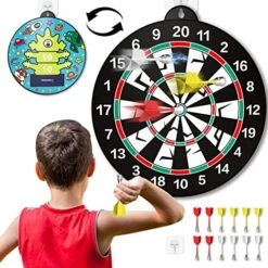 Bennol 14 PCS Double-Sided Magnetic Dart Board Toys For Kids Boys, Kids Dart Board Toys Gifts For 3 4 5 6 7 8 9 10 11 12 Year Old Boys Kids, Indoor & Sport Outdoor Party Play Game Toys Birthday Gifts