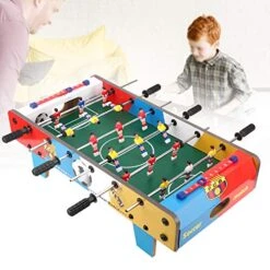 Keenso Football Table Toy, Wooden Children Football Indoor Mini Game For Game Rooms, Arcades, Bars Chess, Leisure Sports -BEYBLADE Sale Store 51bqG3i5BcL